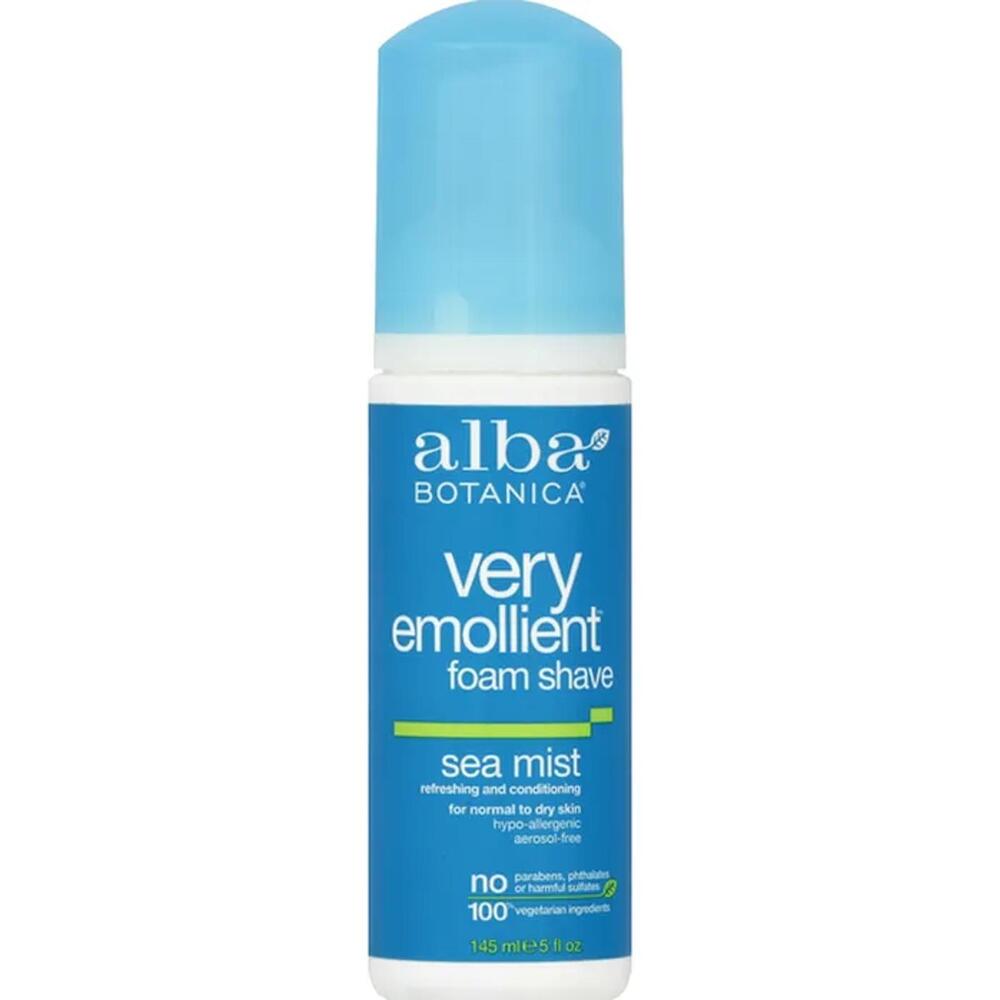 Alba Botanica Foam Shave, Sea Mist, for Normal to Dry Skin 5 fl oz